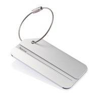 Porte étiquette bagage personnalisé en aluminium