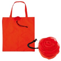 Sac shopping pliable Rose fleur publicitaire
