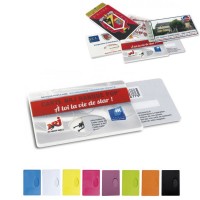 Etui porte carte bancaire publicitaire pas cher personnalisable en quadrichromie