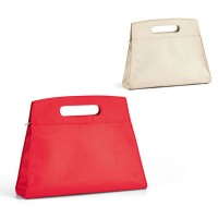 Trousse à maquillage personnalisée avec poignée et fermeture éclair. trousse cosmétique rouge, blanc