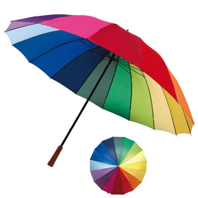 Parapluie panneau multicolore publicitaire pas cher personnalisé
