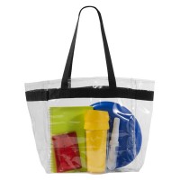 Sac shopping transparent personnalisable publicitaire. Tote bag translucide publicitaire