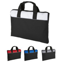 Serviette porte-documents coloris : noir, blanc, bleu, rouge. Sacoche personnalisé