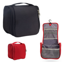 Vanity publicitaire personnalisé, trousse de toilette à suspendre noir ou rouge