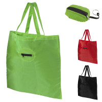 Sac pliable coloris noir, vert, rouge, personnalisable pas cher