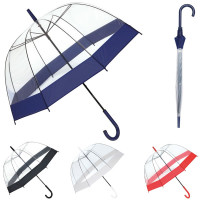 Parapluie transparent sixties publicitaire personnalisé