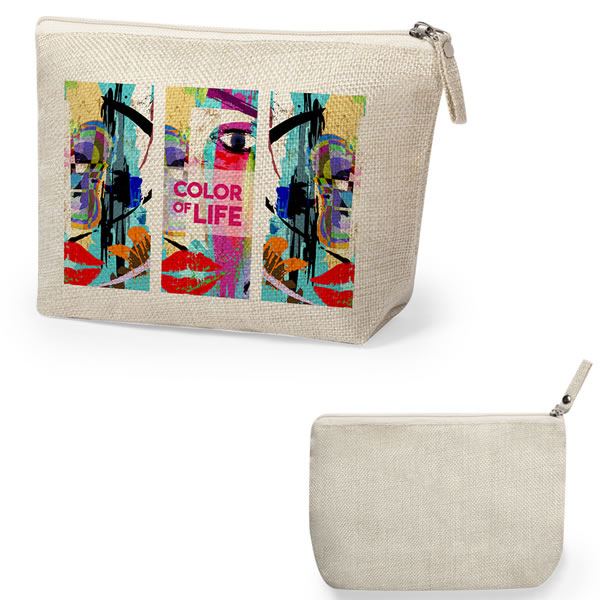 Trousse à Crayons Motif Drapeau Américain - Taille 22x13.5x4.5 Cm - Polyester, Pour École, Bureau, Maquillage