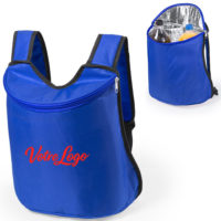 Sac à dos isotherme bleu personnalisé avec votre logo et ou texte d'entreprise ou association