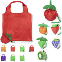 Sac fruit et légume pliable personnalisé texte et logo