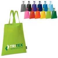Sac publicitaire personnalisable texte et logo en non-tissé, nombreux coloris
