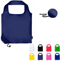 Sac shopping pliable personnalisable texte et logo en polyester recyclé