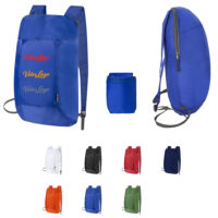 Sac à dos pliable et personnalisable avec votre logo d'entreprise, association ou pour particulier