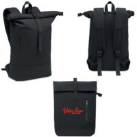 Sac à dos roll top et ordinateur personnalisé avec votre logo et ou texte entrerpise