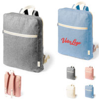 Sac à dos en coton style urbain pour adulte ou enfant personnalisable avec logo d'entreprise ou association ou particlulier