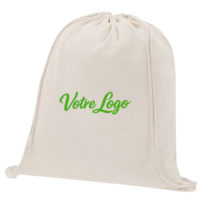 Sac à dos coton pas cher personnalisé logo entreprise ou association.