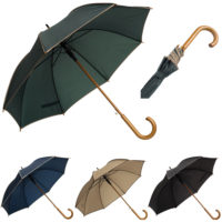 Elégant parapluie homme et femme publicitaire personnalisé logo et texte. Parapluie WALTZ