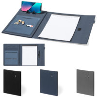 Conférencier A4 Neseby personnalisé logo d'entreprise avec bloc notes et support téléphone