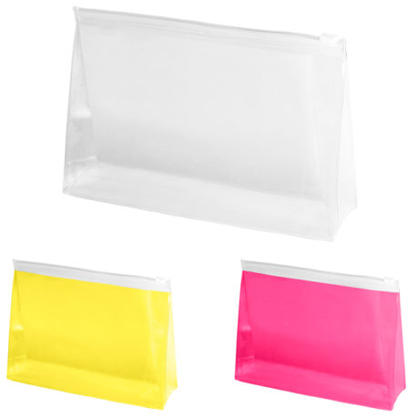 Pochette trousse transparente personnalisable logo et texte, trousse cabine avion