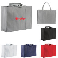 Grand sac magasin ou courses, solide, nombreux coloris et personnalisé avec votre logo entreprise ou commerce ou association.