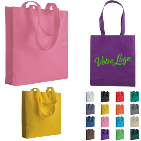 Sac personnalisé en non-tissé, modèle Aprica, sac commerce ou entreprise personnalisable logo ou slogan