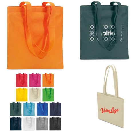 Sac commerce personnalisé avec votre logo d’entreprise ou association ou particulier. Sac publicitaire idéal pour distribution goodies salon professionnel