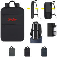 Sac à dos extensible ordinateur ou ville pour homme ou femme personnalisable texte et logo entreprise ou association
