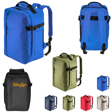 Sac à dos de voyage 20 litres personnalisé avec votre logo et ou texte d’entreprise ou association
